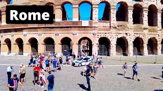 Rome Italy - Walk From Roma Termini to The Colosseum