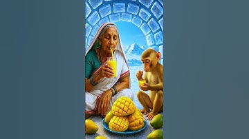 Grandmother and monkey build a snow bus and Bear melts it with fire 😭 #ai #ice #bus #shorts