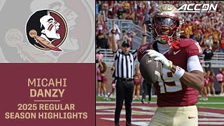 Micahi Danzy 2025 Regular Season Highlights Florida State Wide Receiver
