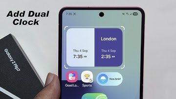 Samsung Galaxy Z flip 7 : How To Add Dual Clock Widget On Home Screen