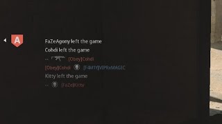 I played against FaZe Agony and FaZe Kitty in search and destroy and they weren't very happy