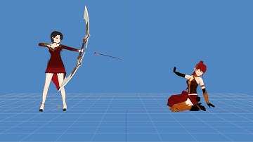 Cinder vs Pyrrha but cinder misses her shot