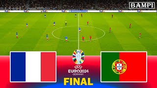 FRANCE vs PORTUGAL / Final UEFA Euro 2024 / Mbappe vs Ronaldo / PES Gameplay