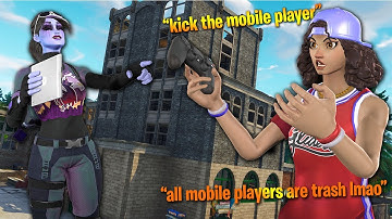 Trash Talking Console Streamer Said "Mobile Players Suck," so I 1v1
