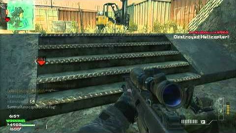 Modern Warfare 3:Best Sniper Class Setup Ep.4-Barrett 50cal w/ extened mag