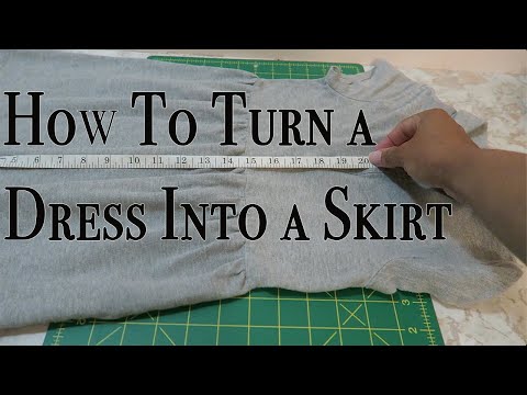 How to Turn a Dress into a Skirt ~ Dress to Skirt DIY