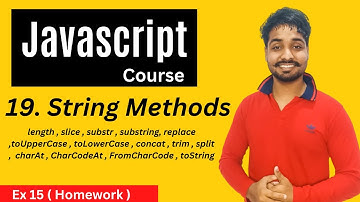 String Methods In Javascript | Javascript Tutorial In Hindi #19