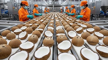 Inside a Modern Coconut Factory: From Hard Shell to Creamy Coconut Milk