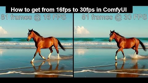 How to increase frame rate 16FPS to 30FPS in ComfyUI with ComfyUI-Frame-Interpolation node. Easy !