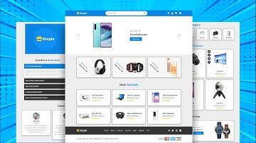 Create A Responsive Multipage E-Commerce Website Design Using HTML / CSS / SASS / JavaScript