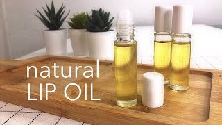 HOW TO MAKE NATURAL LIP OIL EASY LIP OIL RECIPE for super soft and smooth lips