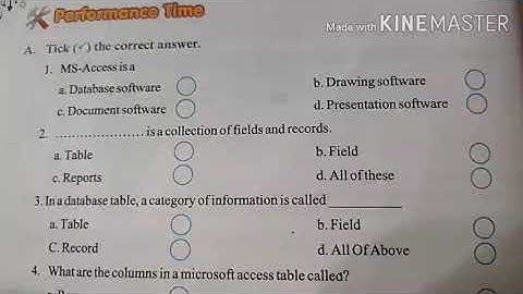 Class 8, Computer, Chapter 2, Lecture 1, Tables and Records in MS Access