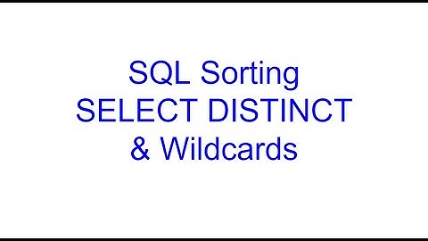 Unique Values, Sorting and Filtering in Database Queries | Learn SQL from Scratch 3 | Kovolff