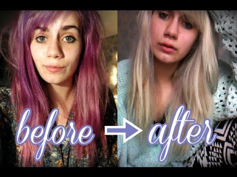 How I Went From Purple To Blonde Colour B4 Review Youtube