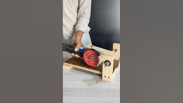 How to make a stand for cutting wood with an angle grinder #diy #tools #tricks