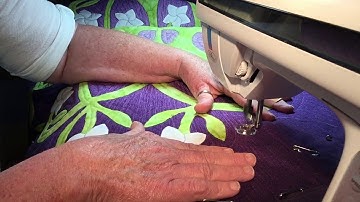 Echo quilting my machine on your Hawaiian Quilt