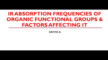 IR Spectroscopy Lecture 2