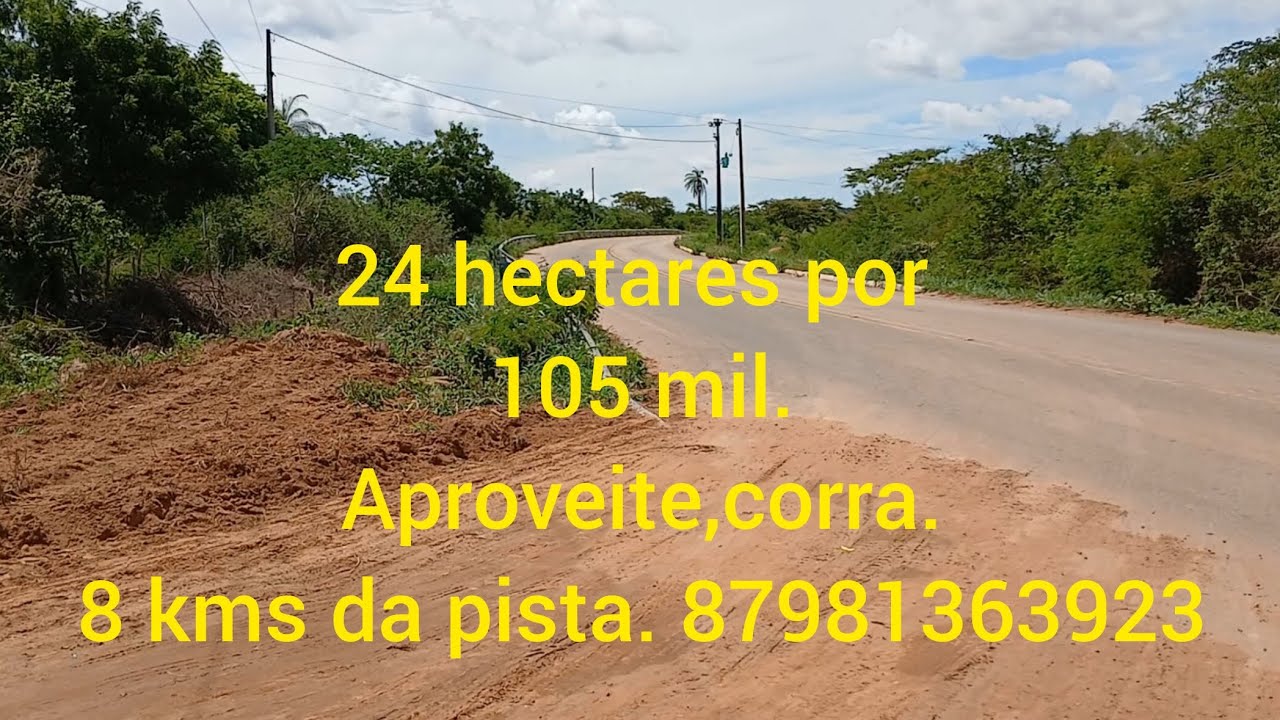  O preço ta otimo e ainda cabe um parcelamento.  que oportunidade. 24 hec. 105 mil