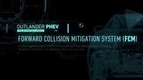 Mitsubishi Outlander PHEV - Forward Collision Mitigation System (FCM)