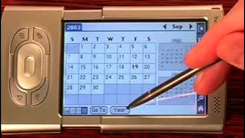 Palm Tungsten T3 setup (video from June 2005 hosted on palm.com)