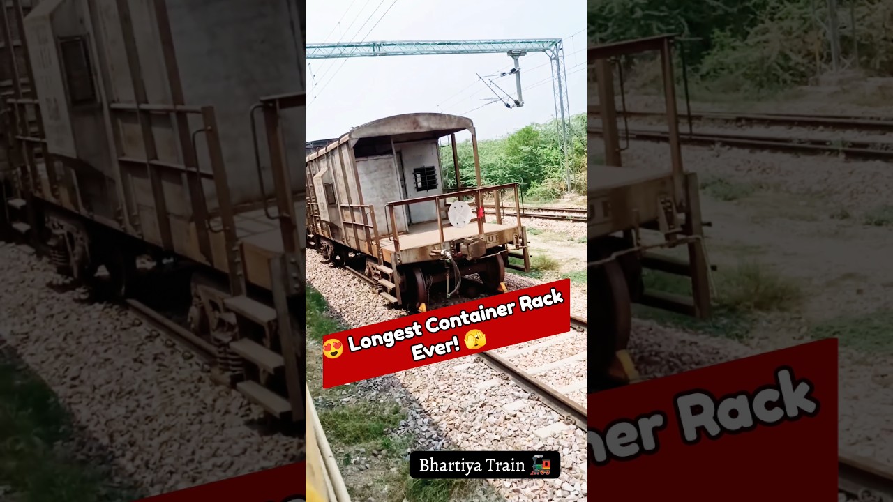 💥 Mega Load on Rails! Tons of Longest Containers🔥🚆 