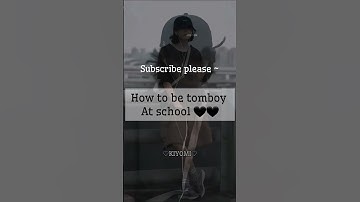Tips to be tomboy At school 🌷🖤🏫 #aestheticshorts#tomboy#tips#viral