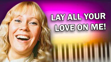 ABBA - Lay All Your Love on Me - Piano Tutorial