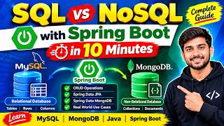 Relational Database  vs Non-Relational with Spring Boot Project in 10 Minutes❤️🔥| MySQL & MongoDB.