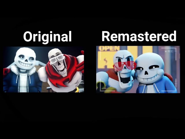 To the Bone but the original plays on the left while the remastered is played on the right class=