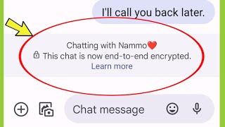 What is This chat is now end-to-end encrypted in Google Message App screenshot 4