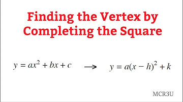 Finding the Vertex by Completing the Square