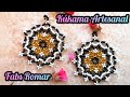 Aretes de chaquira mandala estrella ☀️