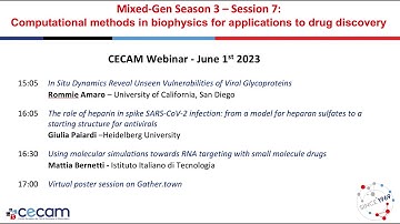 Mixed-Gen Season 3-Session 7: Computational methods in biophysics for applications to drug discovery
