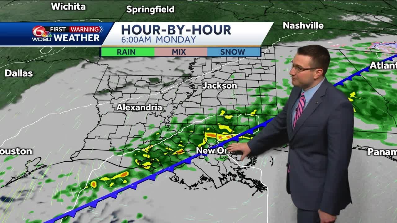 Warmer temperatures ahead and rain possible Monday - YouTube