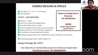 Candle Healing & Spells Masterclass with Lina Bdani Mam