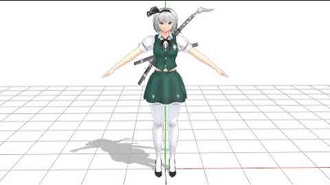 youmu spin (touhou mmd test)