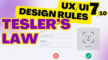 UX/UI Design Rule 7️⃣ | Tesler