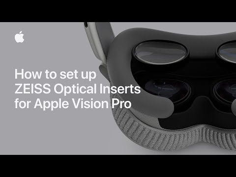 How to set up ZEISS Optical Inserts for Apple Vision Pro | Apple Support