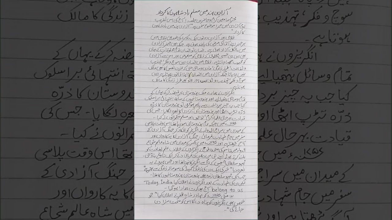 🇮🇳Azadi hind me muslim badshahon ka kirdar|Azad hindustan