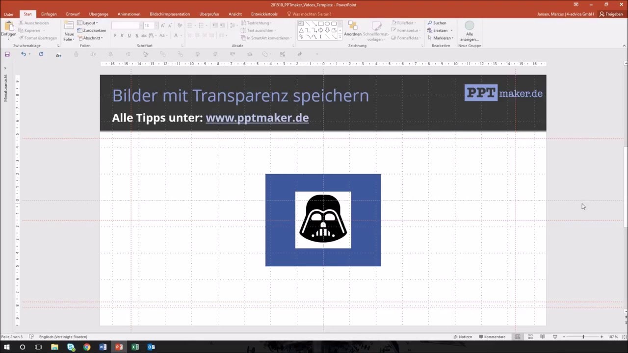 Powerpoint Tipps Bilder Mit Transparenz Speichern Youtube