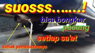 cara buat knalpot suos || no ribet