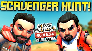 Multiplayer Survival Mode Scavenger Hunt Challenge!  - Scrap Mechanic Multiplayer Monday