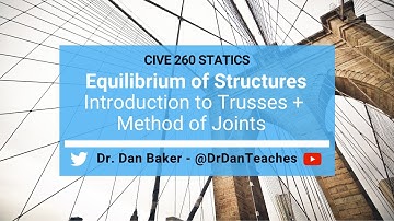 Statics: Equilibrium of Structures - Introduction to Trusses and Method of Joints