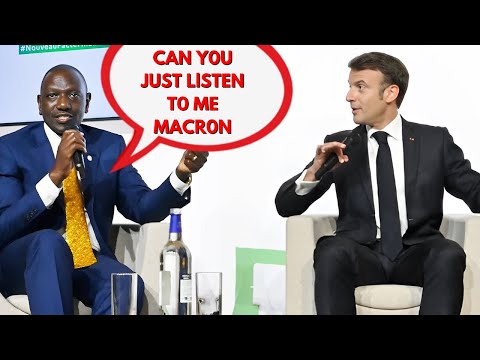 Kenya President William Ruto publicly embarrass French President in Paris with hard facts.