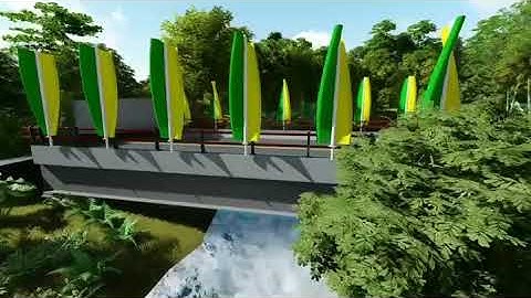Desain Jembatan Lebaksiuh, Sukabumi