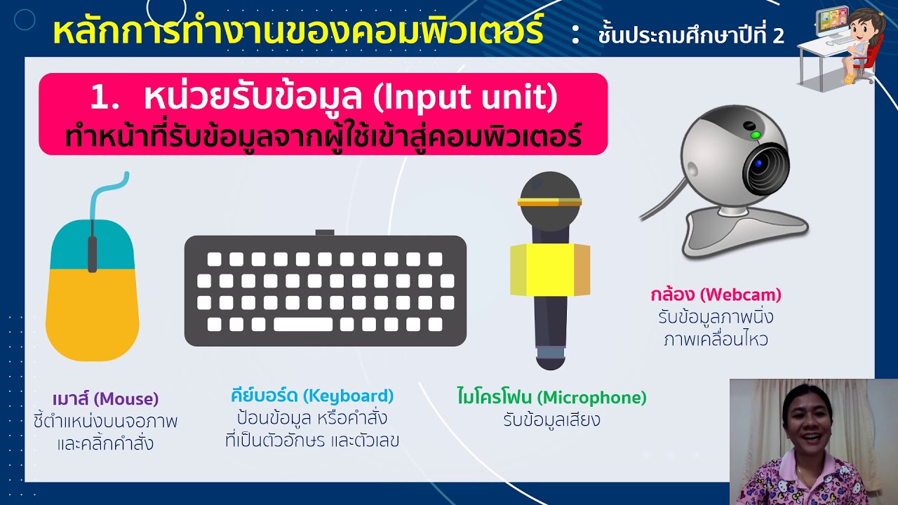 การทำงานของคอมพิวเตอร์  2022 New  คอมพิวเตอร์ ป.2: EP2 หลักการทำงานของคอมพิวเตอร์ โดย ครูจิตรา บุญพิมล