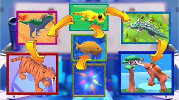 Evolution Merge - Eat and Grow / Feed creatures to evolve!