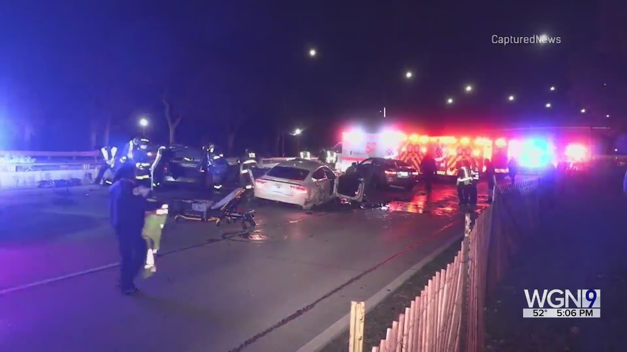 2 dead, 4 injured in wrong-way crash along Lake Shore Drive in Hyde ...