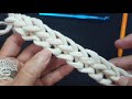 CROCHET/Cordon doble cadena para cinturones,agarraderas de bolsos y otros proyectos tejido ganchillo