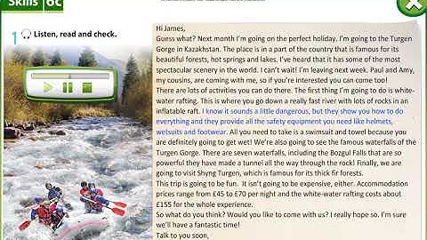 Excel 6 module 6c p70 ex1 listening